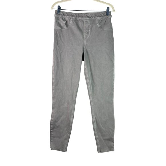 🟣 Spanx Womens Gray Skinny Legs Jegging Jeans Size Large - Picture 2 of 12